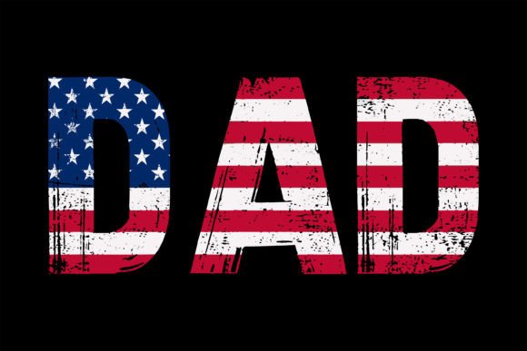 American Dad Design Bundle with USA Flag: Patriotic Graphics for Every Project