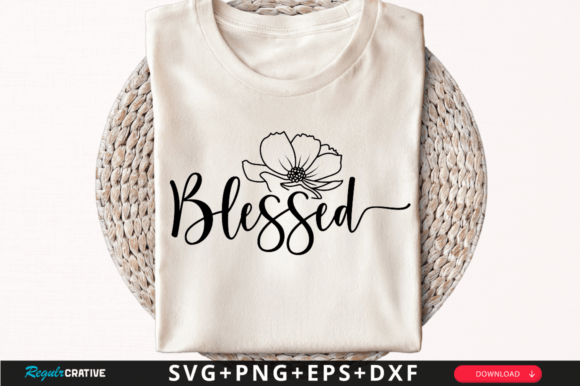 Blessed T-Shirt Svg Design: Faith-Inspired Craft Files