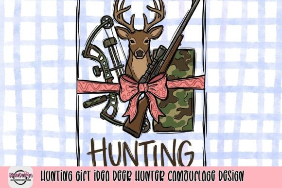 Camouflage Deer Hunter Gift Idea: A Design Asset for Creators