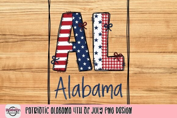 Celebrate Southern Pride with a Patriotic Alabama 4th of July PNG