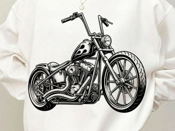 Chopper Motorcycle Biker SVG: Your Ultimate Design Asset