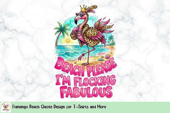 Flamingo Beach Quote Design: Your Next Bestseller