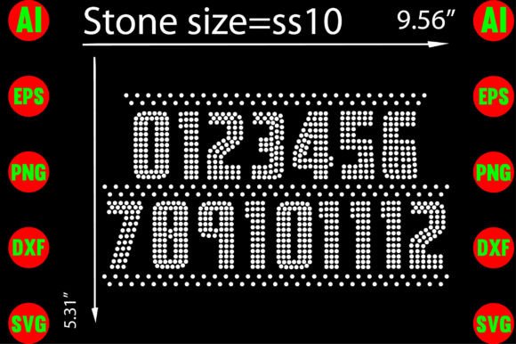 Number Rhinestone Templates Design: Practical Bling for Every Project