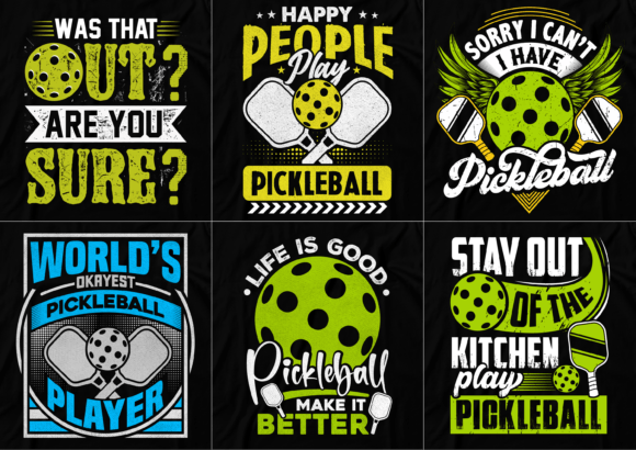 Pickleball T-shirt Design Bundle: Beyond the Court
