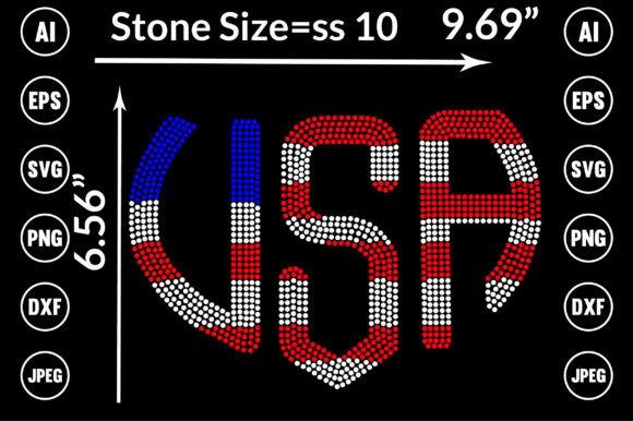 USA Rhinestone Templates Design: A Sparkling Addition to Your Creative Toolkit